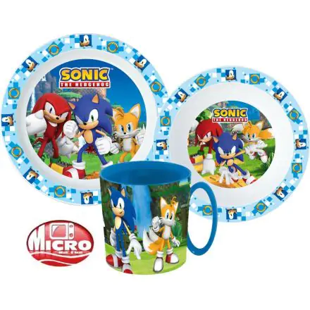 Sonic the Hedgehog jídelní sada, mikro plastová sada fotografii produktu