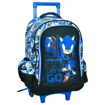 Sonic Go Fast školní taška na kolečkách, taška 46 cm fotografii produktu