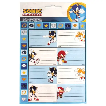 Sonic Rings sada 16 nálepek na štítky pro zápisník fotografii produktu