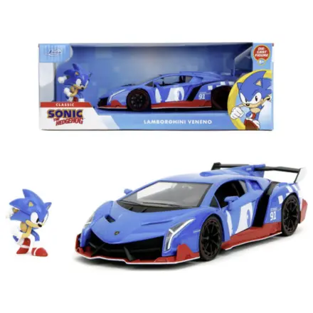 SONIC Sonic a Lamborghini Veneno 1:24 fotografii produktu