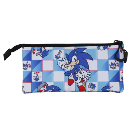 Sonic The Hedgehog Modrý třípatrový penál termékfotója