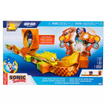 Sonic - The Hedgehog Go Go Racers Mini figurka Hrací sada Odpalovací rampy Deluxe termékfotója