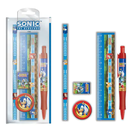 Sonic The Hedgehog 5dílná sada psacích potřeb Golden Rings fotografii produktu