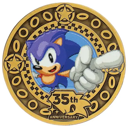 Sonic the Hedgehog sběratelská mince, 35. výročí, limitovaná edice fotografii produktu