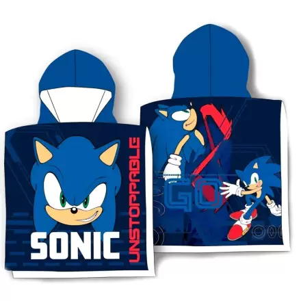 Sonic The Hedgehog bavlněné pončo osuška termékfotója