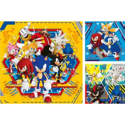 Sonic the Hedgehog puzzle 3x49 dílků fotografii produktu