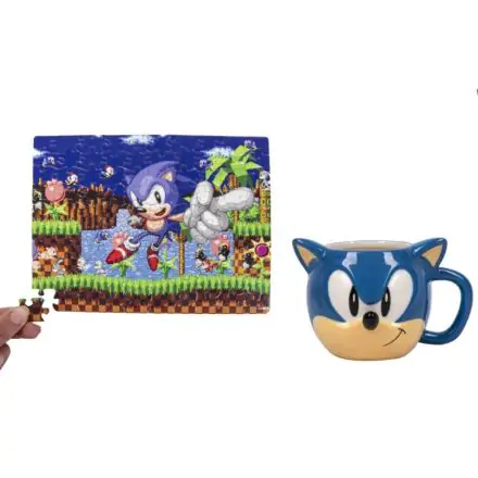 Sonic the Hedgehog hrnek a puzzle set Sonic fotografii produktu