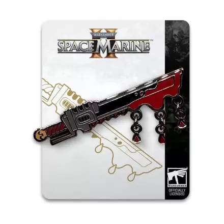 Space Marine 2 Pin Badge řetězová pila 5 cm fotografii produktu