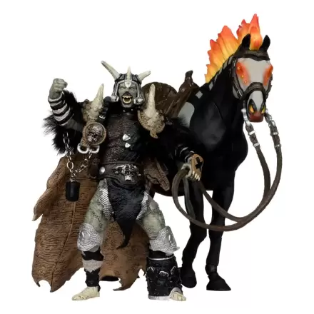 Spawn akční figurka Bloodaxe s koněm (Spawn: The Dark Ages) (McFarlane Toys 30th Anniversary) (Gold Label) 18 cm fotografii produktu