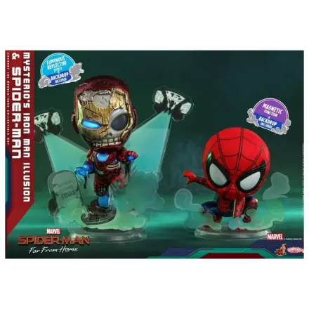 Spider-Man Cosbaby Wave 3 Mysterio's Iron Man Illusion & Spider fotografii produktu