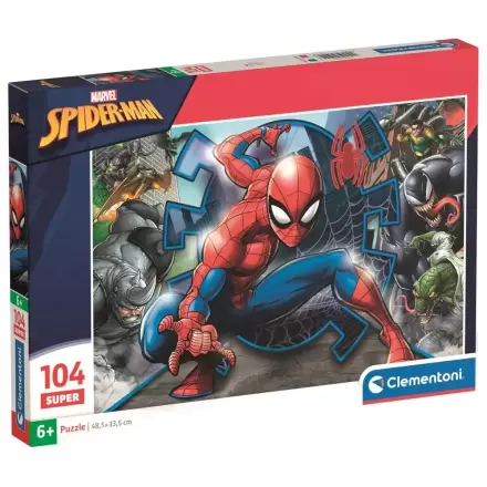 Marvel Spiderman super puzzle 104 dílků fotografii produktu