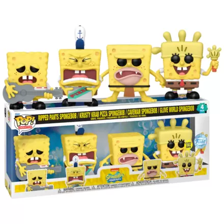 Spongebob Funko POP! Television Vinylová figurka 4-Pack (EMEA) 9 cm fotografii produktu