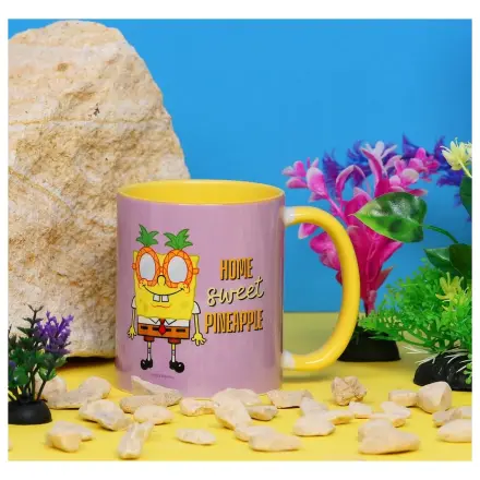 SpongeBob Home Sweet Pineapple vnitřně barevný hrnek 325 ml fotografii produktu