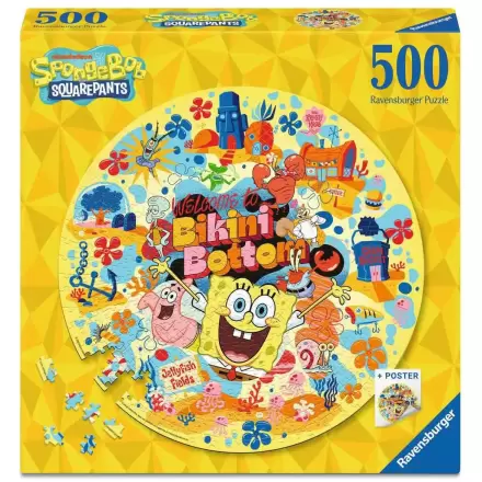 SpongeBob SquarePants kulaté puzzle Welcome to Bikini Bottom (500 dílků) fotografii produktu