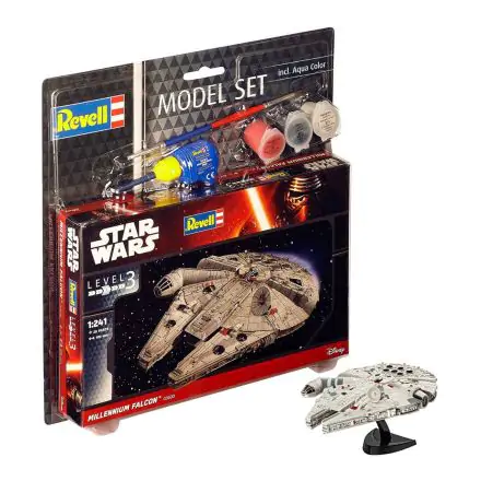 Star Wars Model Kit 1/241 Modelová sada Millennium Falcon 10 cm termékfotója