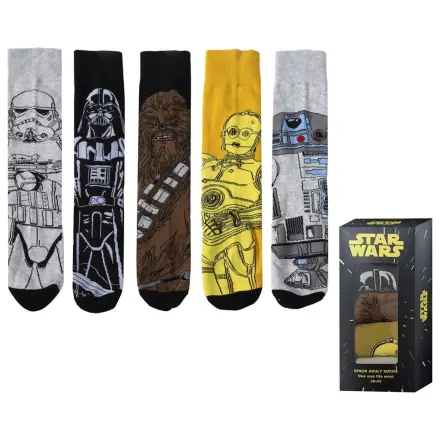 Star Wars balení pro dospělé 5 ponožek fotografii produktu