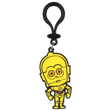 Star Wars Soft Touch PVC klíčenka na tašku C-3PO fotografii produktu