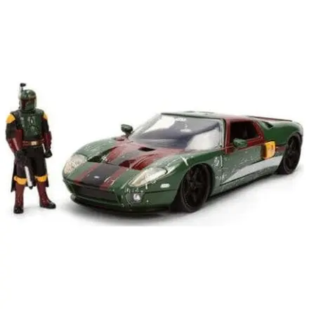 Star Wars Diecast Model 1:24 Boba Fett 2005 Ford GT fotografii produktu
