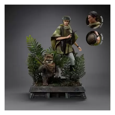 Star Wars Episode VI Umělecká měřítková Socha 1/10 Leia a Wicket 21 cm fotografii produktu