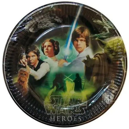Star Wars Heroes Papírový talíř 8 ks 23 cm fotografii produktu
