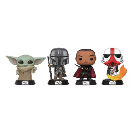 Star Wars Funko POP! Filmová vinylová figurka 4-Pack Mandalorian Holiday 9 cm fotografii produktu