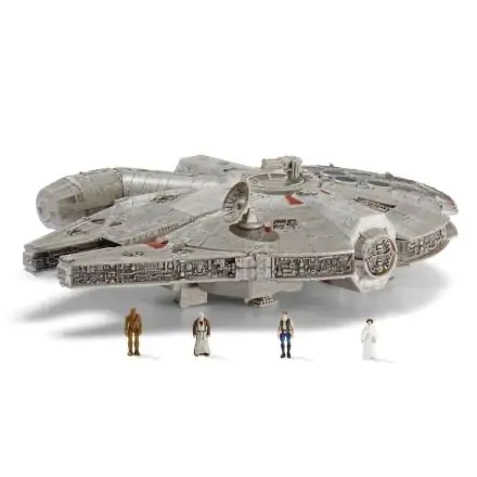 Star Wars Micro Galaxy Squadron Feature Vehicle s figurkami Millennium Falcon 22 cm fotografii produktu