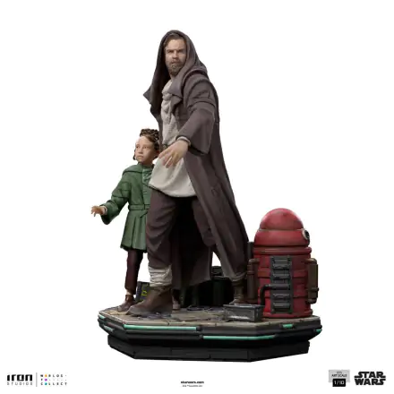 Star Wars: Obi-Wan Kenobi Deluxe umělecká socha v měřítku 1/10 Obi-Wan & Mladá Leia 20 cm termékfotója