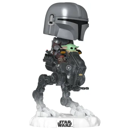 Star Wars: The Mandalorian and Grogu Funko POP! Rides Deluxe Vinylová Bobblehead figurka The Mandalorian s Grogu v Imperial Remnant AT-RT fotografii produktu