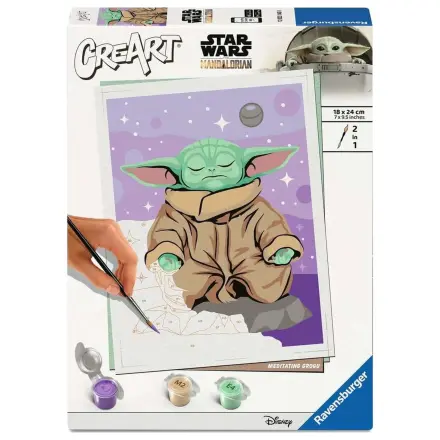 Star Wars: The Mandalorian CreArt Malování podle čísel Meditující Grogu fotografii produktu