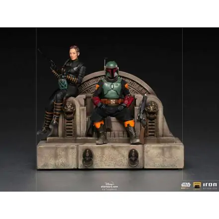 Star Wars The Mandalorian Deluxe Art Scale Statue 1/10 Boba Fett & Fennec on Throne 23 cm Socha fotografii produktu