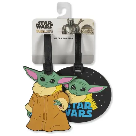 Star Wars The Mandalorian Grogu sada 2 visaček na zavazadla fotografii produktu