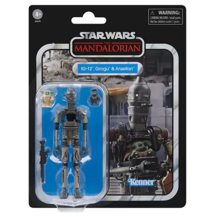 Star Wars The Mandalorian IG-12 Grogu & Anzellan figurka 9,5 cm termékfotója