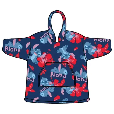 Stitch Aloha Dospělé nositelná plyšová fleecová deka poncho fotografii produktu