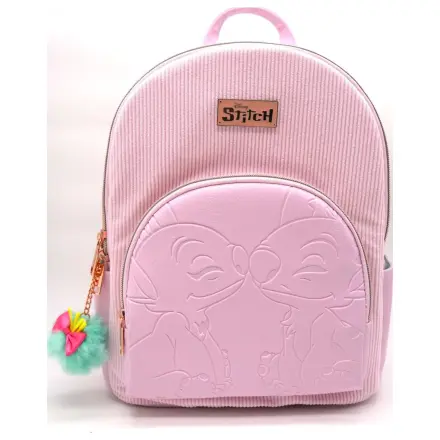 Stitch & Angel Fashion Duo růžový batoh z manšestru 32x25x14cm fotografii produktu