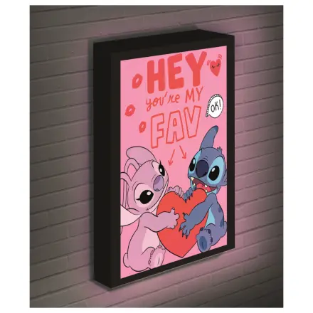 Stitch & Angel Love Light plátno 40x30 cm fotografii produktu