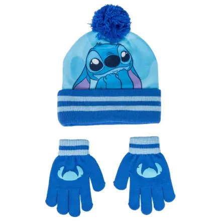 Stitch Blue dětská čepice + sada rukavic fotografii produktu