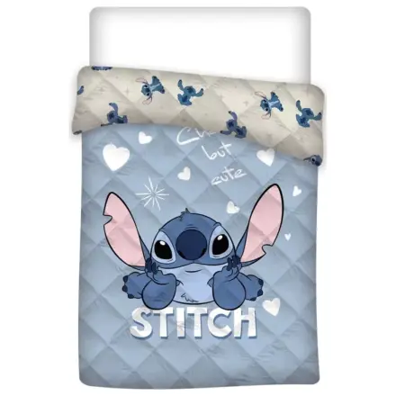 Lilo and Stitch Roztomilý modrý prošívaný přehoz na postel, přikrývka fotografii produktu