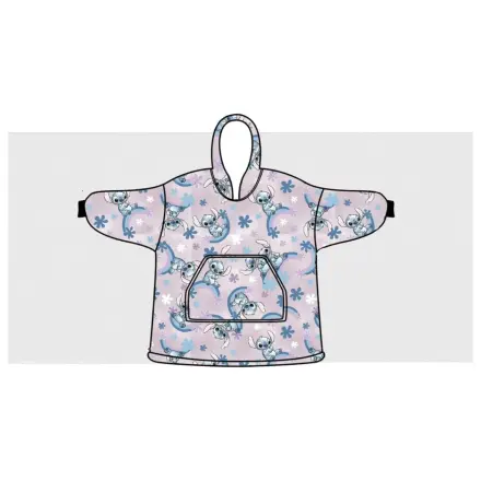 Stitch Dreamy Plyšová fleecová nositelná deka Pončo pro věk 7-14 let fotografii produktu