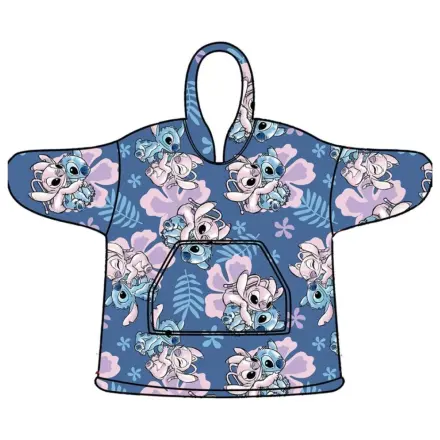 Stitch Hibiscus nazouvací plyšová flísová deka, pončo 3-6 let fotografii produktu