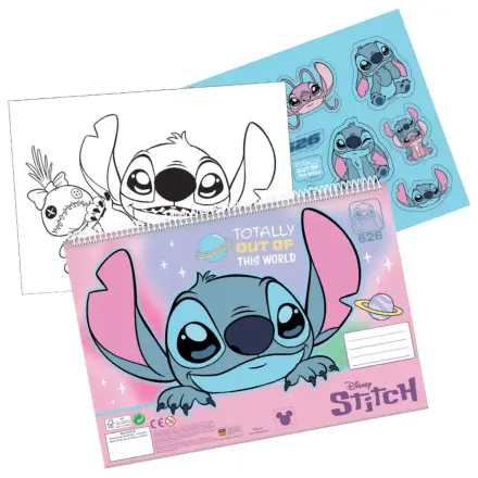 Stitch Universe A4 spirálový skicák 40 listů se samolepkami fotografii produktu