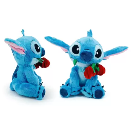 Plyšák Stitch s růží 25 cm fotografii produktu