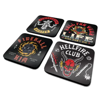 Stranger Things 4 Podtácky 4-Pack Hellfire Club termékfotója