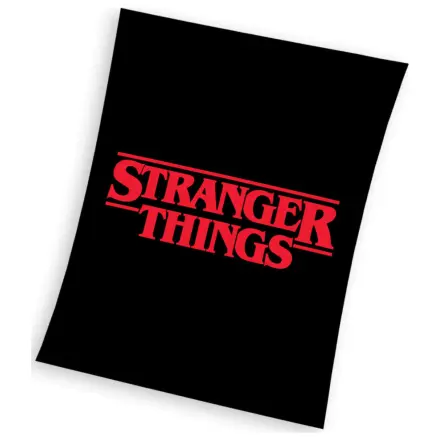 Stranger Things černá fleecová deka fotografii produktu