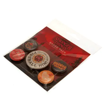 Stranger Things 4 Pin-Back Buttons 5-Pack Hellfire Club / Odznaky 5 ks fotografii produktu