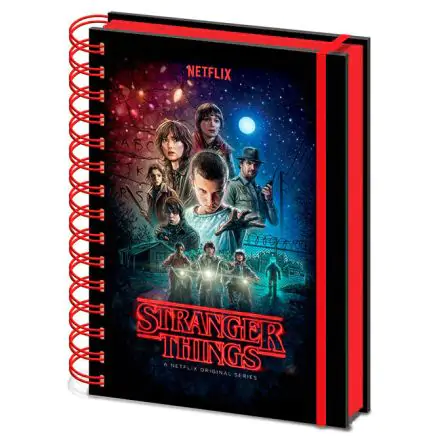 Stranger Things Zápisník s drátěnou vazbou A5 Jeden list termékfotója