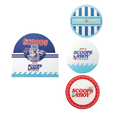 Stranger Things Scoops Ahoy Podložka pod hrnek 4-balení fotografii produktu
