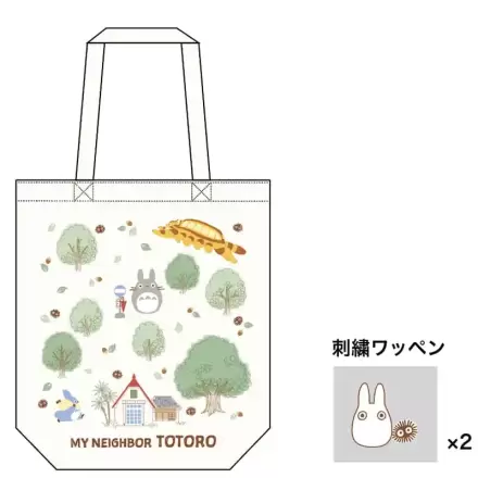 Studio Ghibli Tote Bag My Neighbor Totoro Totoro's Forest with Patch – Nákupní taška fotografii produktu