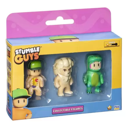 Stumble Guys: Wave 2 3-figure window box sběratelské figurky Inside Out + Kiara + T-Rex Guy fotografii produktu