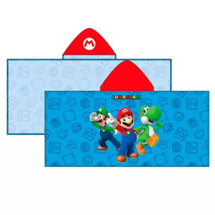 Super Mario Bros pončo ručník z mikrovlákna fotografii produktu