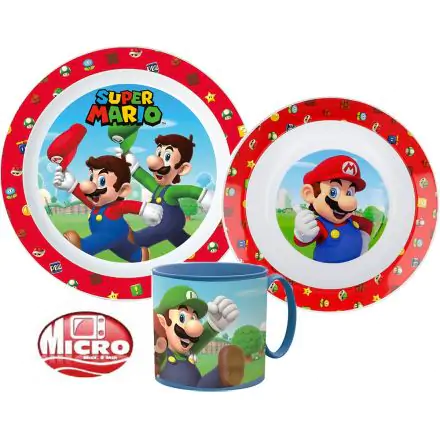 Super Mario Jídelní sada, mikro plastová sada fotografii produktu